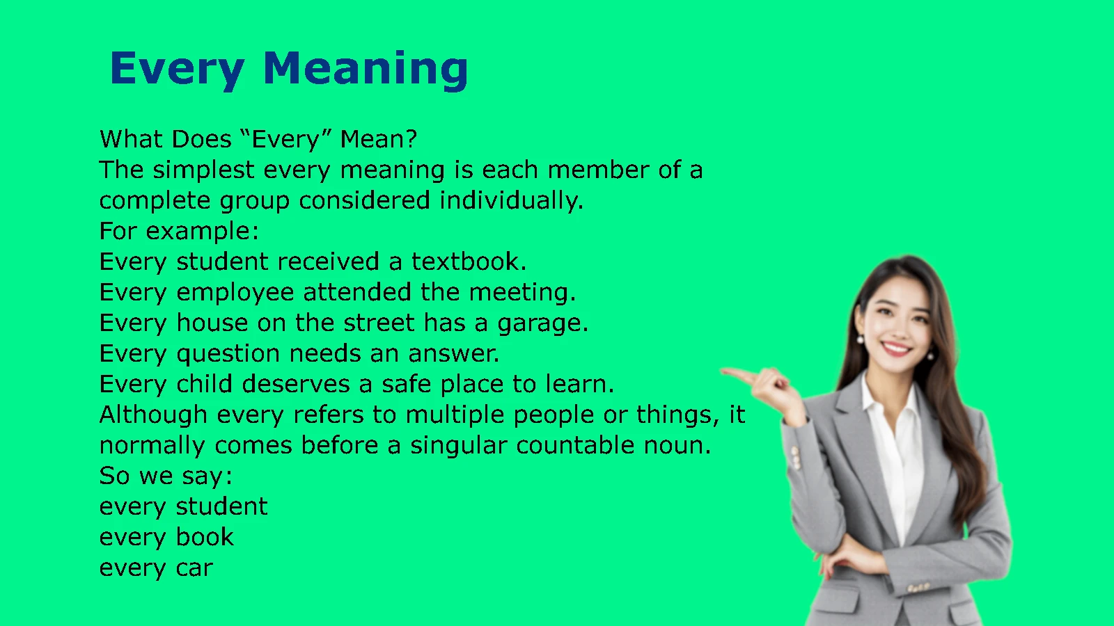 Every Meaning