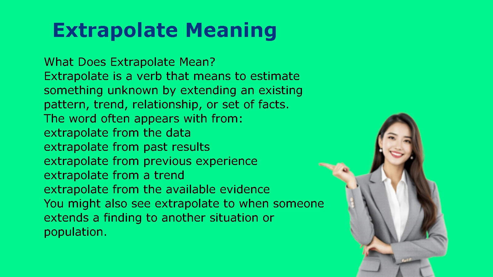 Extrapolate Meaning