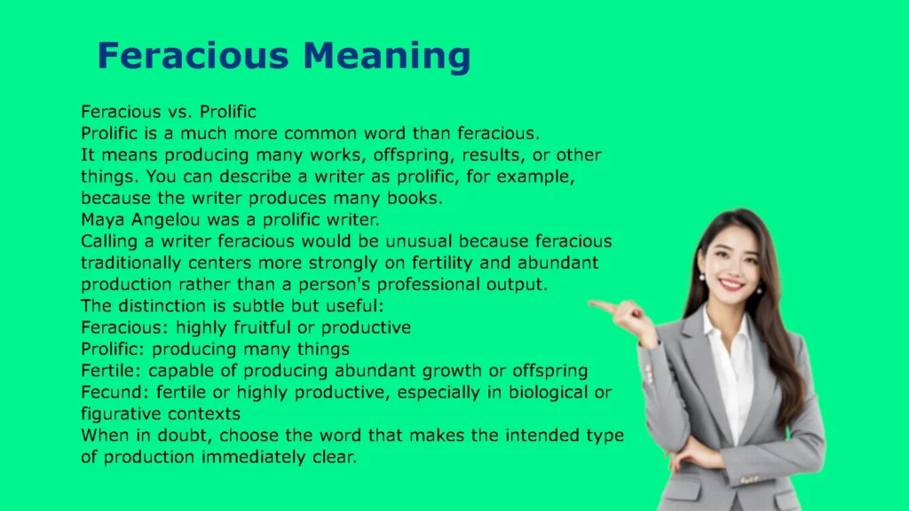 Feracious Meaning