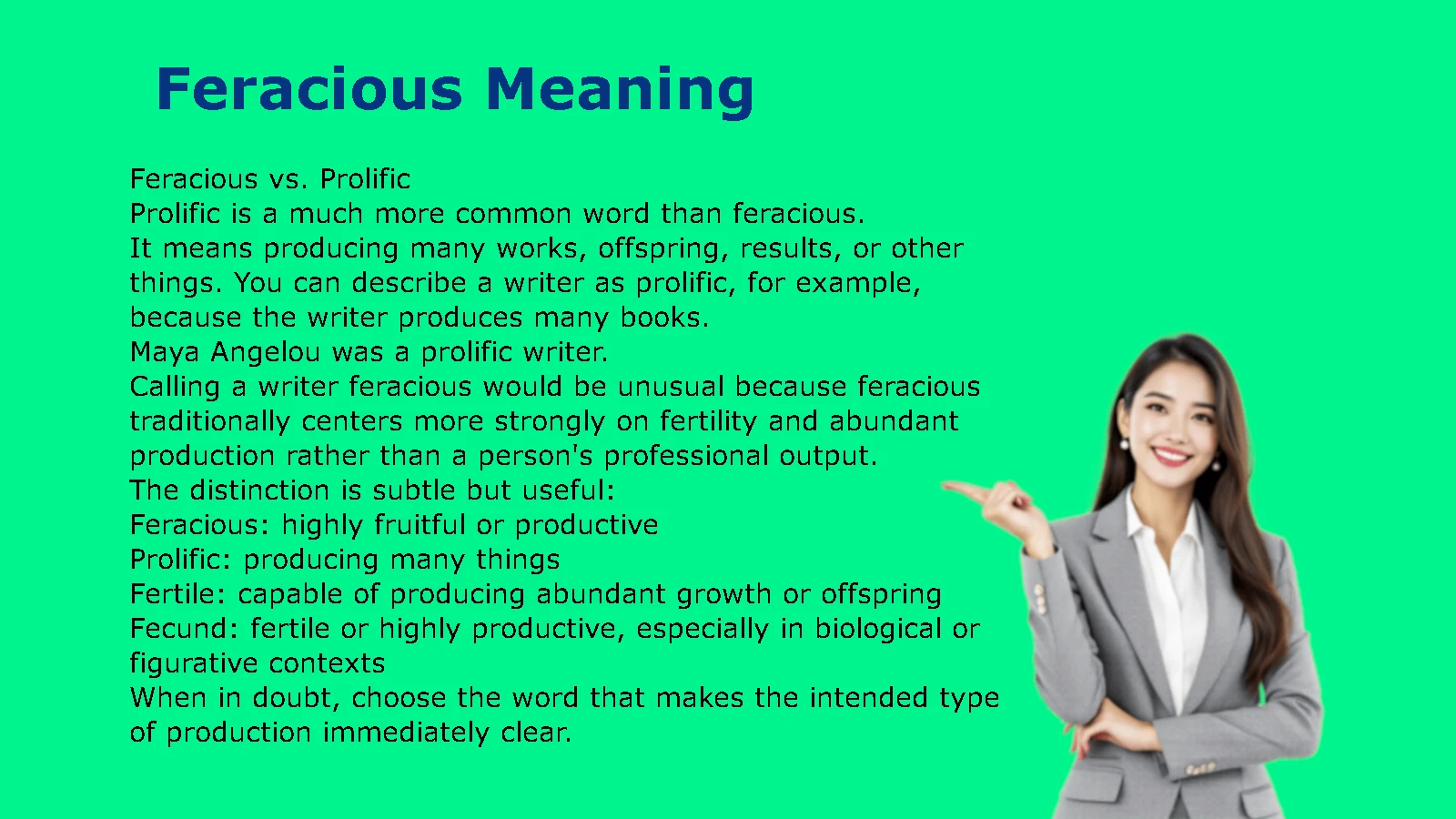 Feracious Meaning