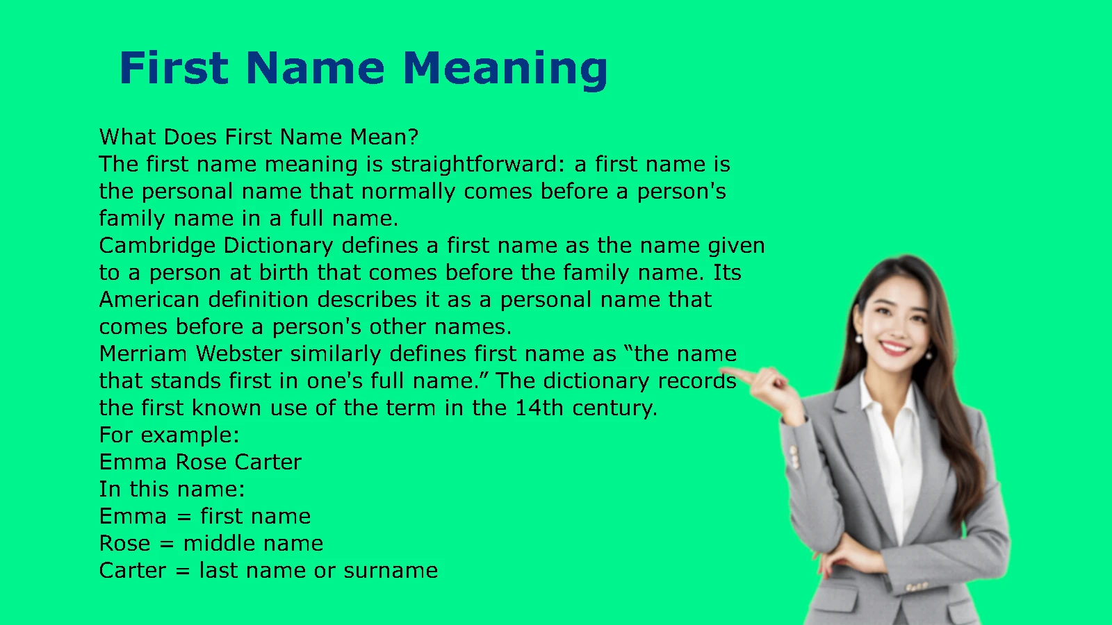 First Name Meaning