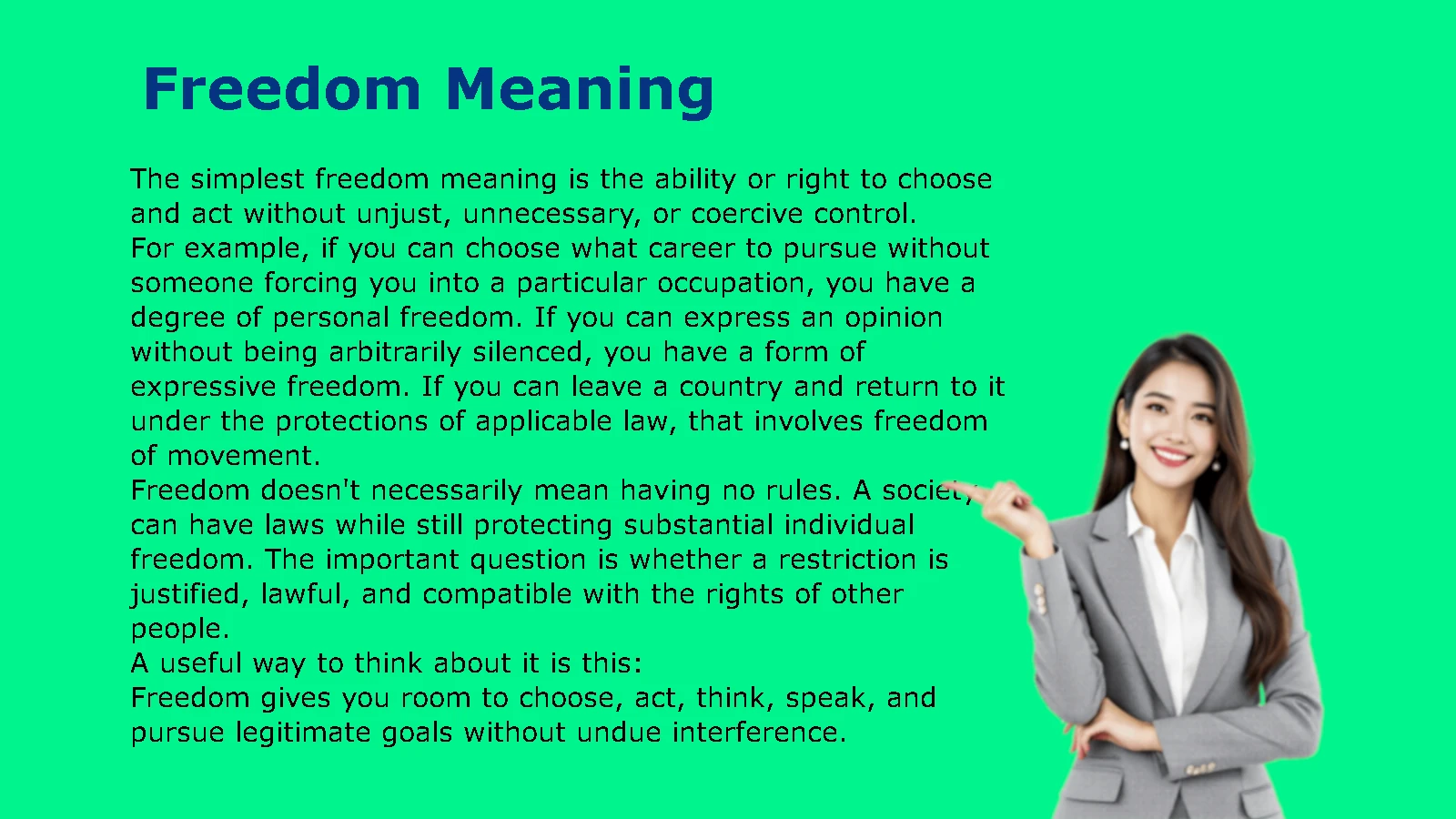 Freedom Meaning: