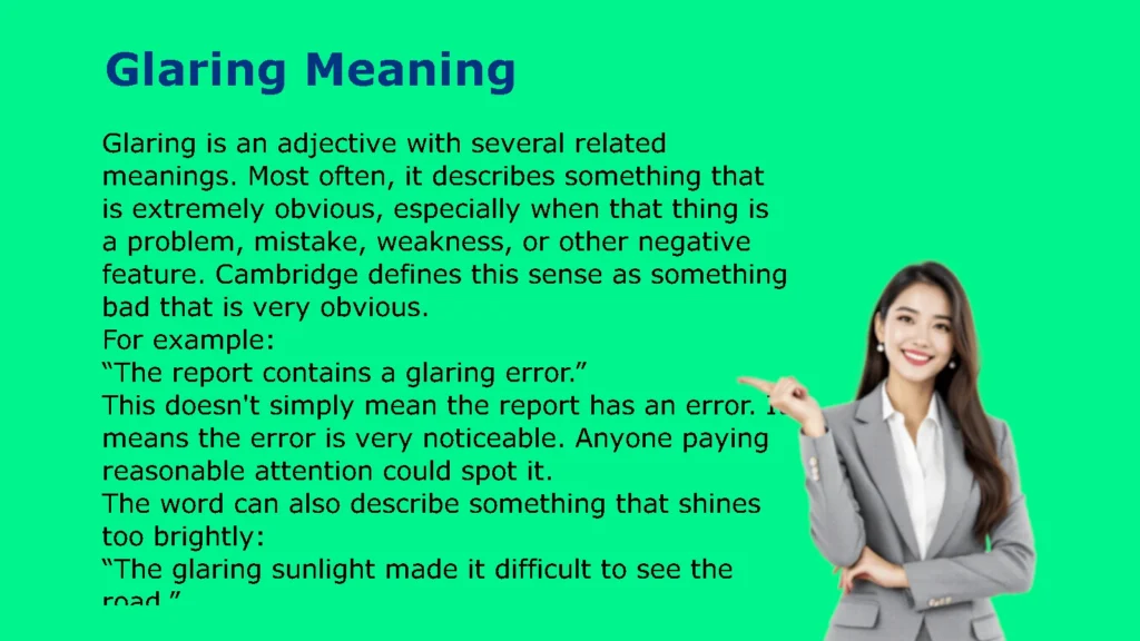 Glaring Meaning