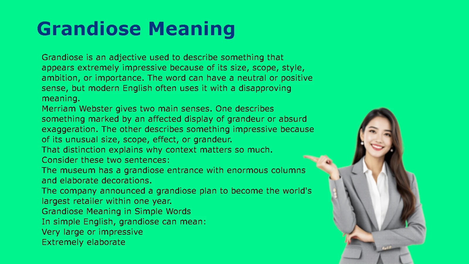 Grandiose Meaning