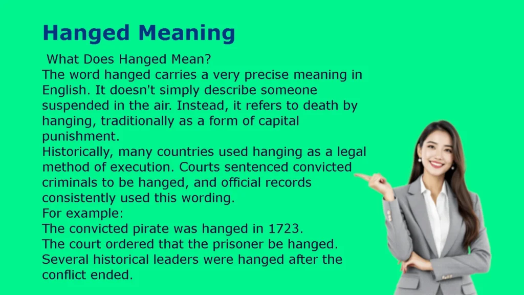 Hanged Meaning