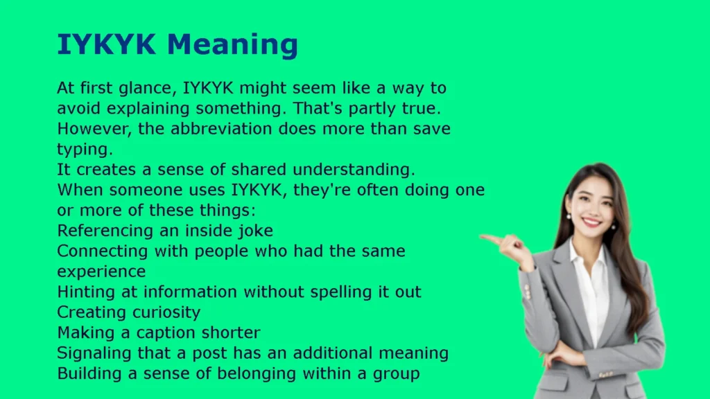 IYKYK Meaning