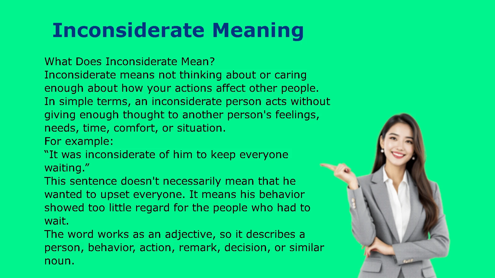 Inconsiderate Meaning