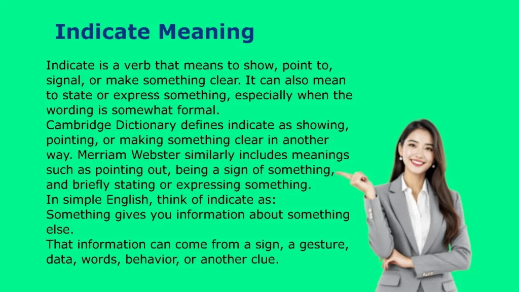 Indicate Meaning