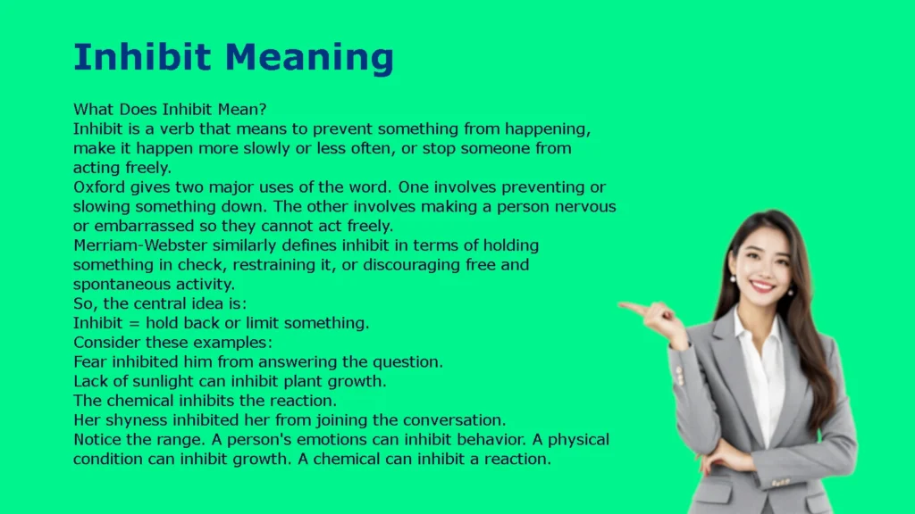 Inhibit Meaning