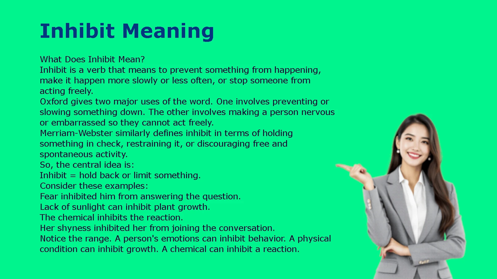 Inhibit Meaning