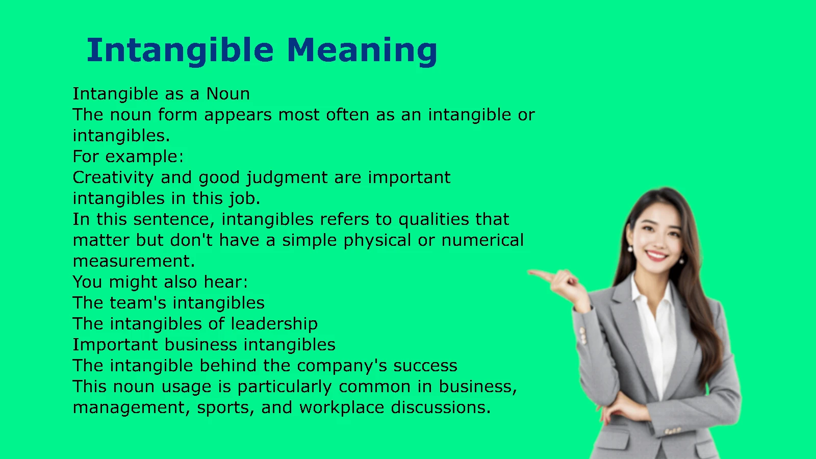 Intangible Meaning