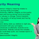 Integrity Meaning