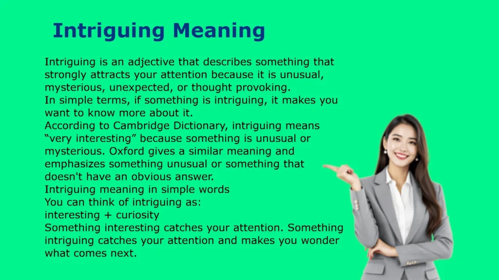 Intriguing Meaning