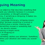 Intriguing Meaning