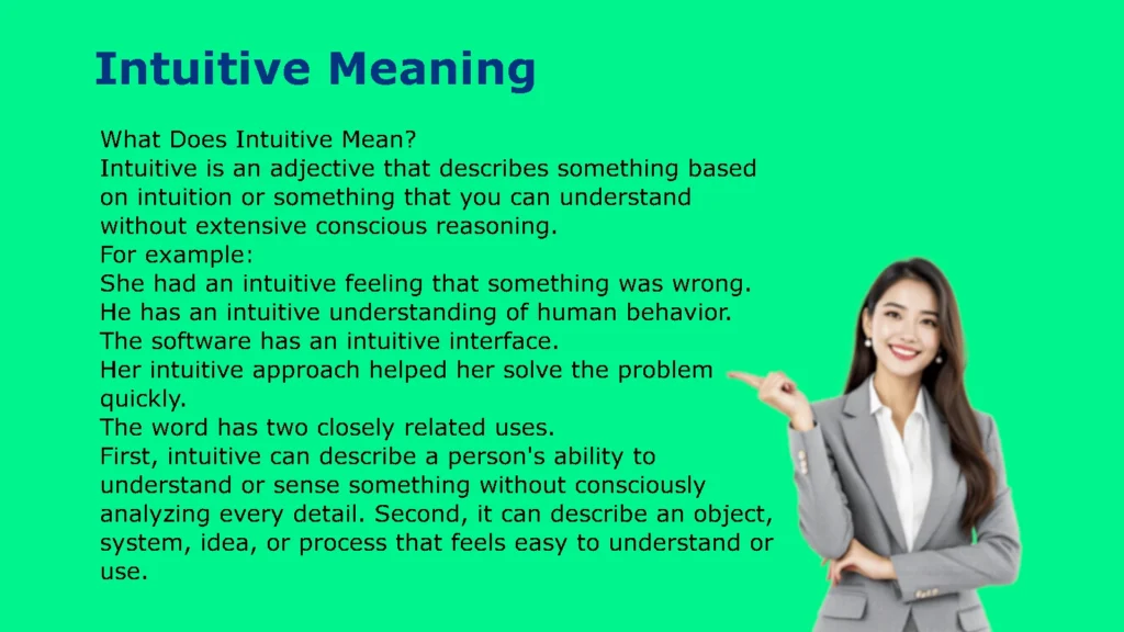 Intuitive Meaning
