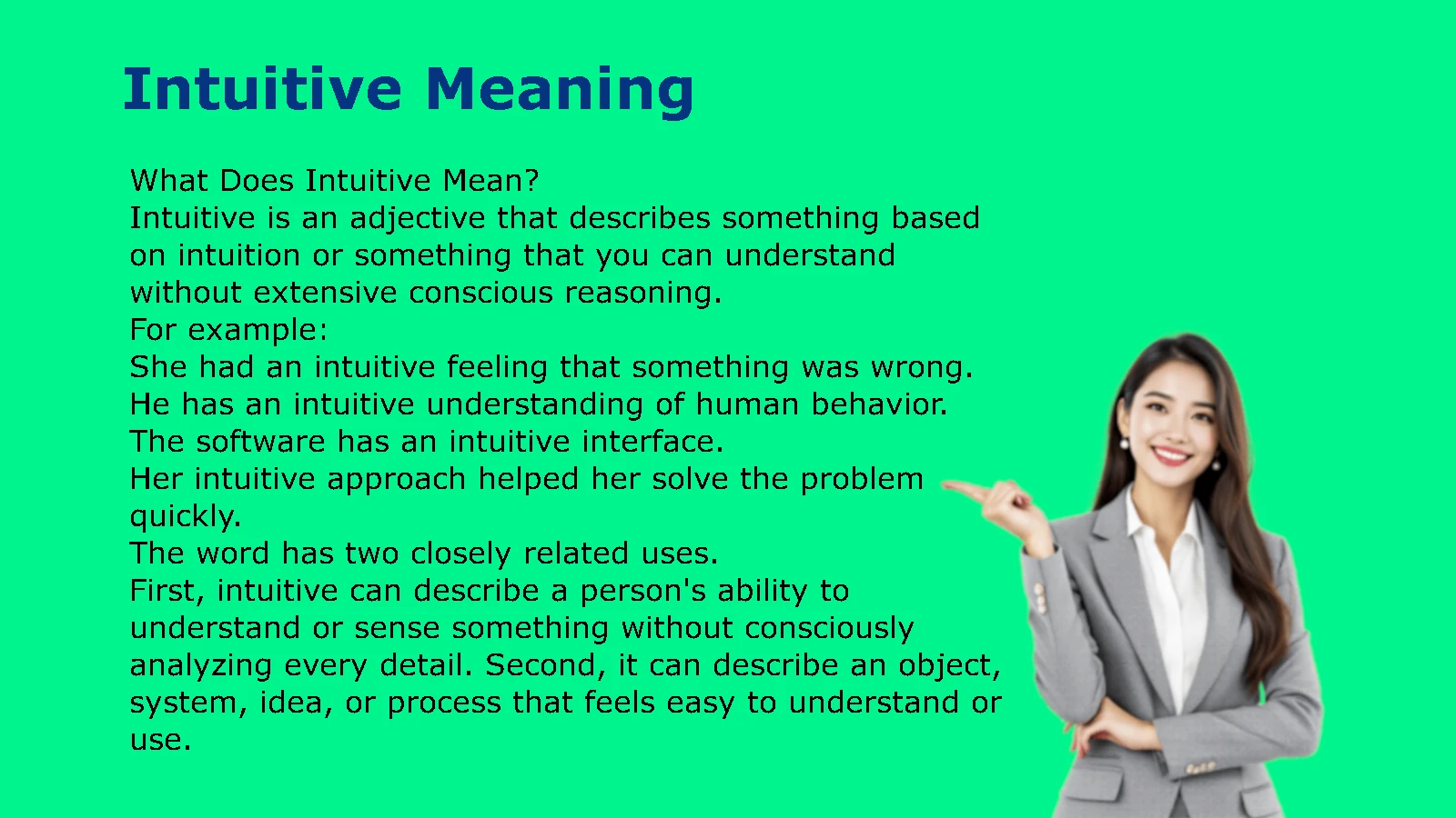 Intuitive Meaning