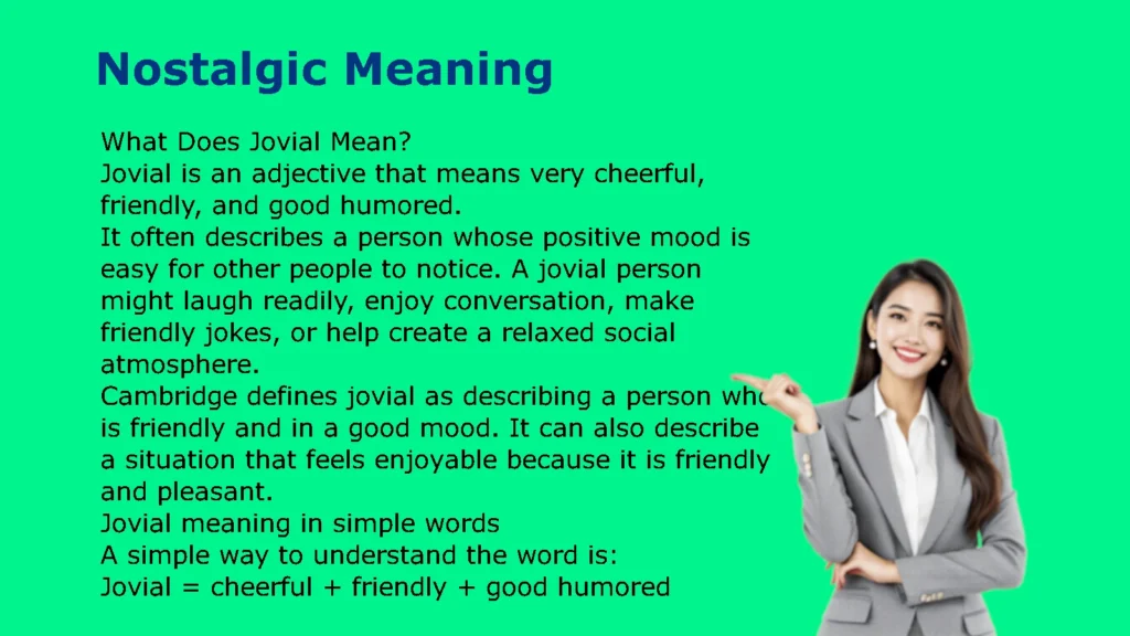 Jovial Meaning