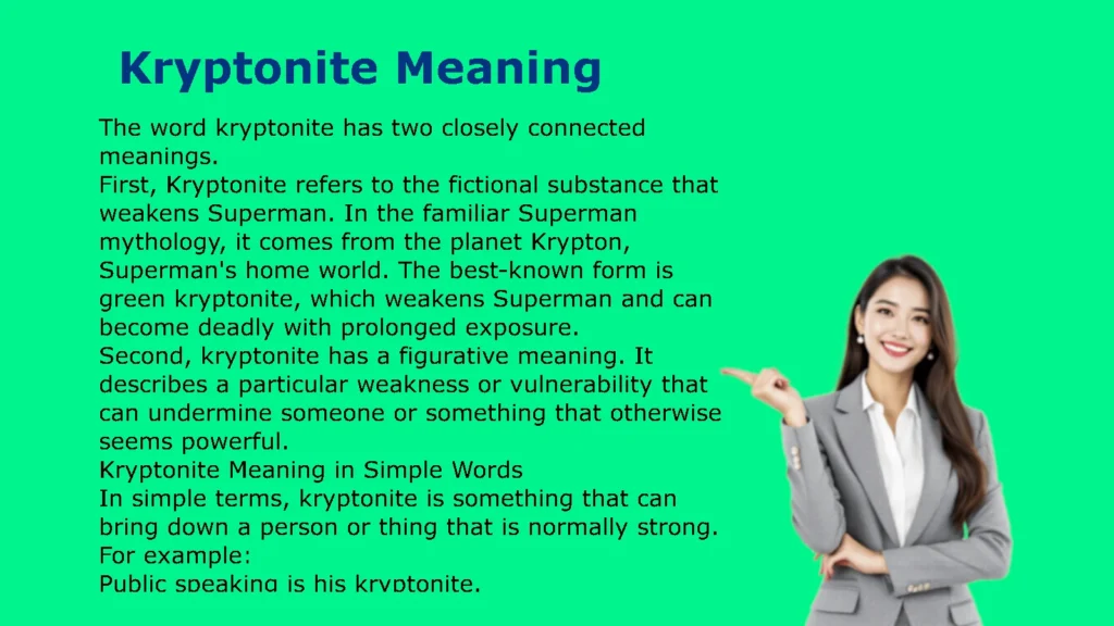 Kryptonite Meaning
