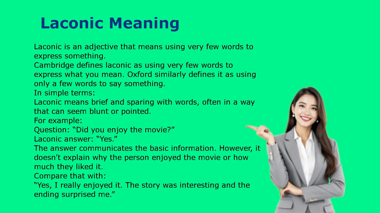 Laconic Meaning