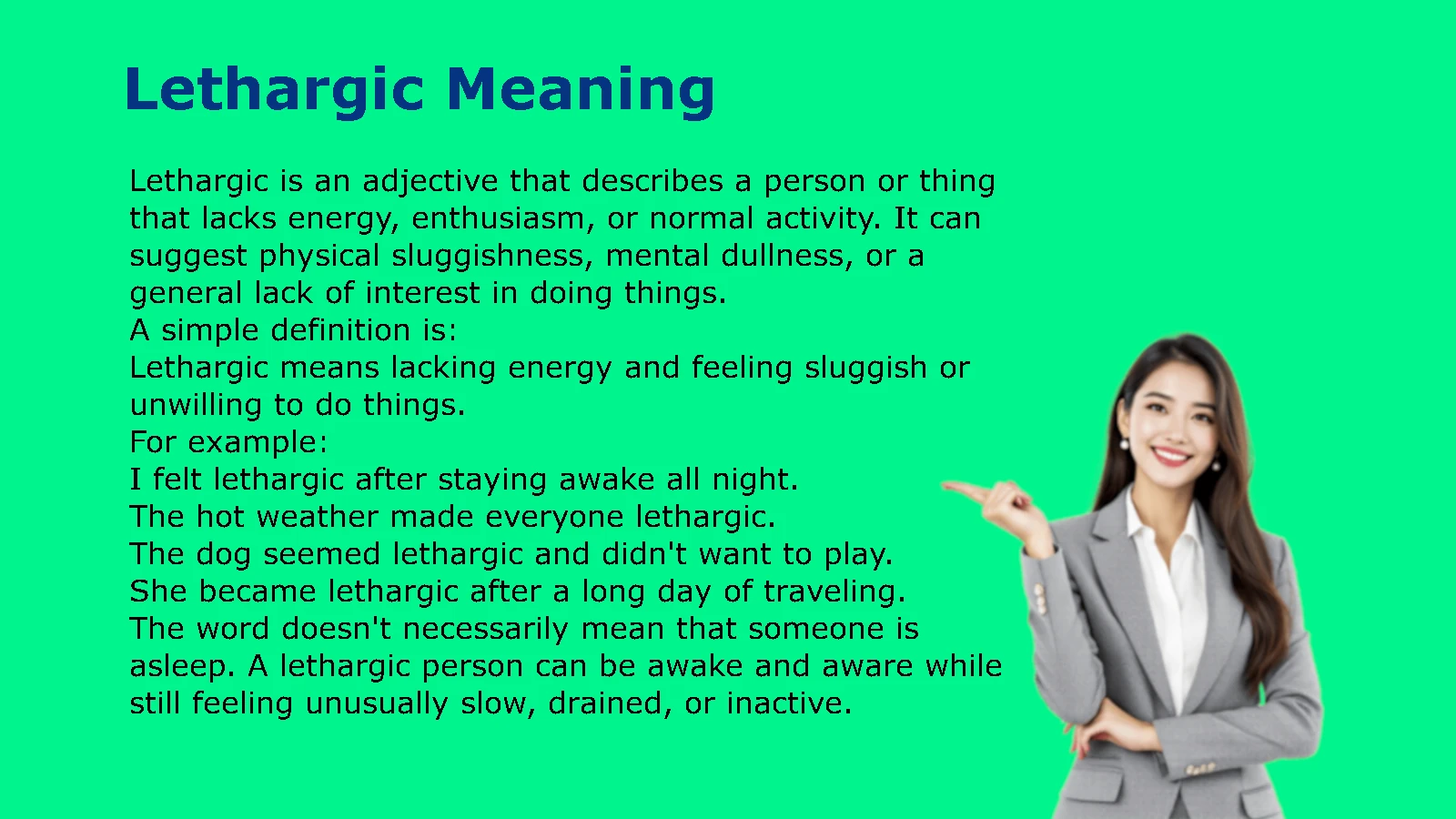 Lethargic Meaning