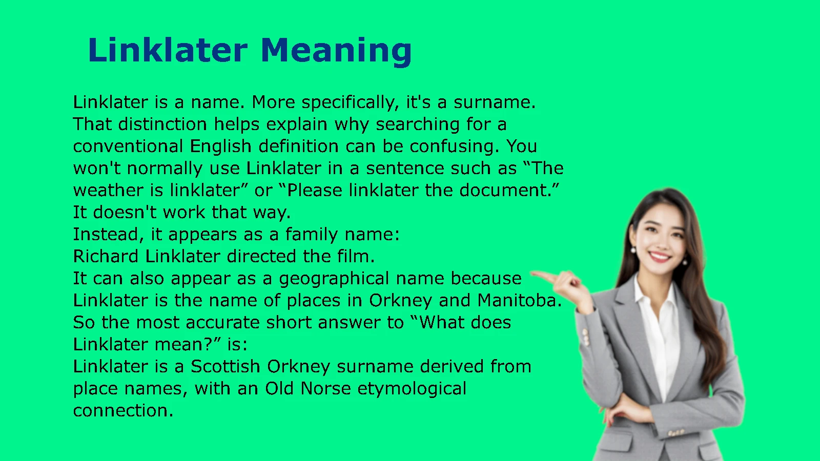 Linklater Meaning