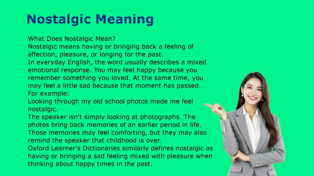 Nostalgic Meaning