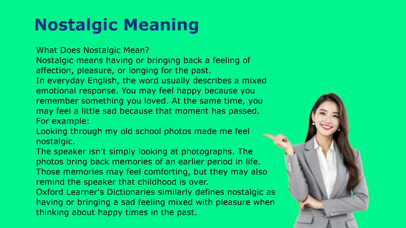 Nostalgic Meaning