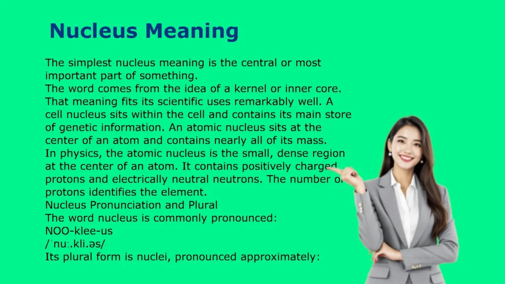 Nucleus Meaning
