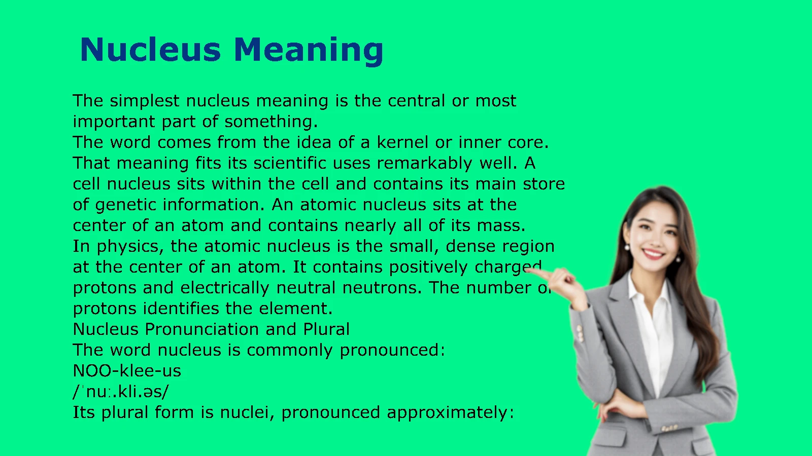 Nucleus Meaning