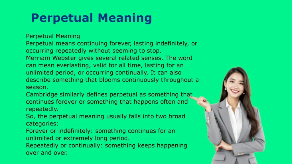 Perpetual Meaning