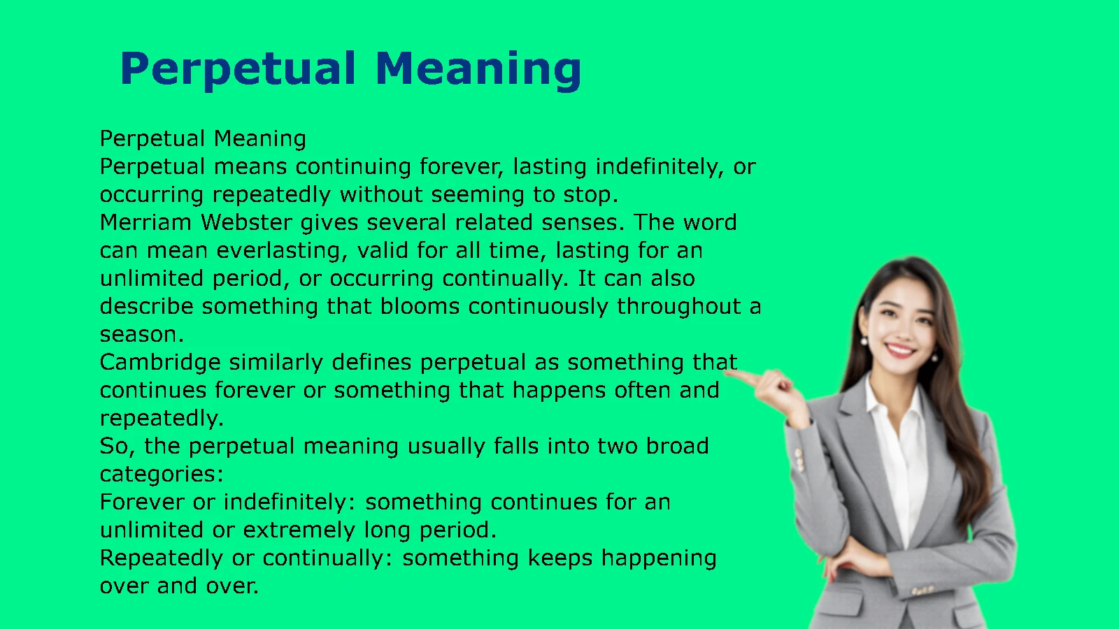 Perpetual Meaning