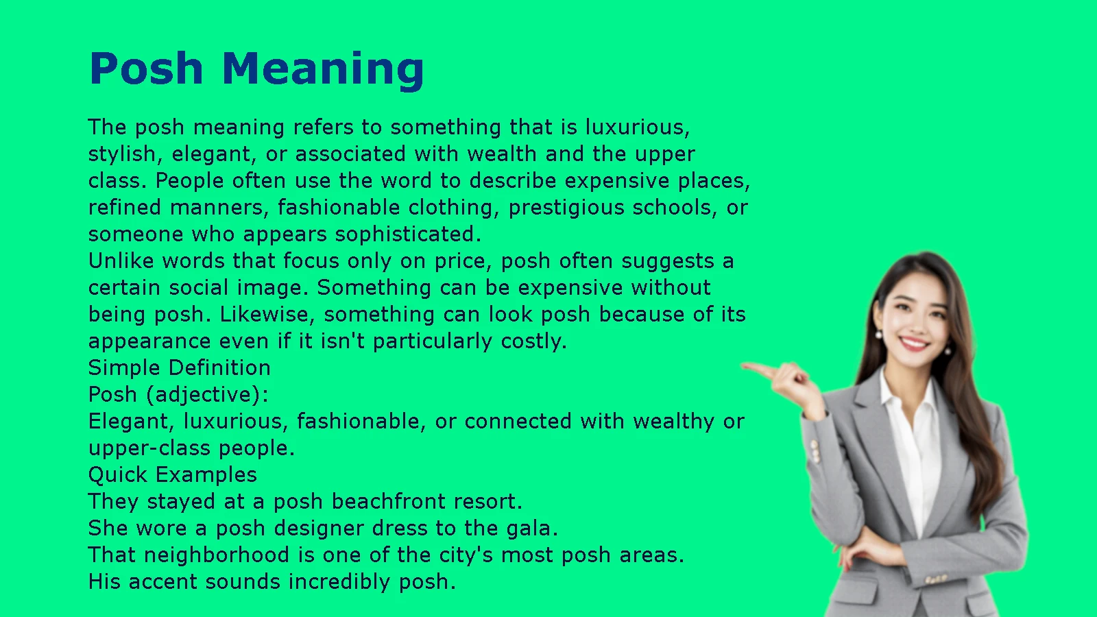 Posh Meaning
