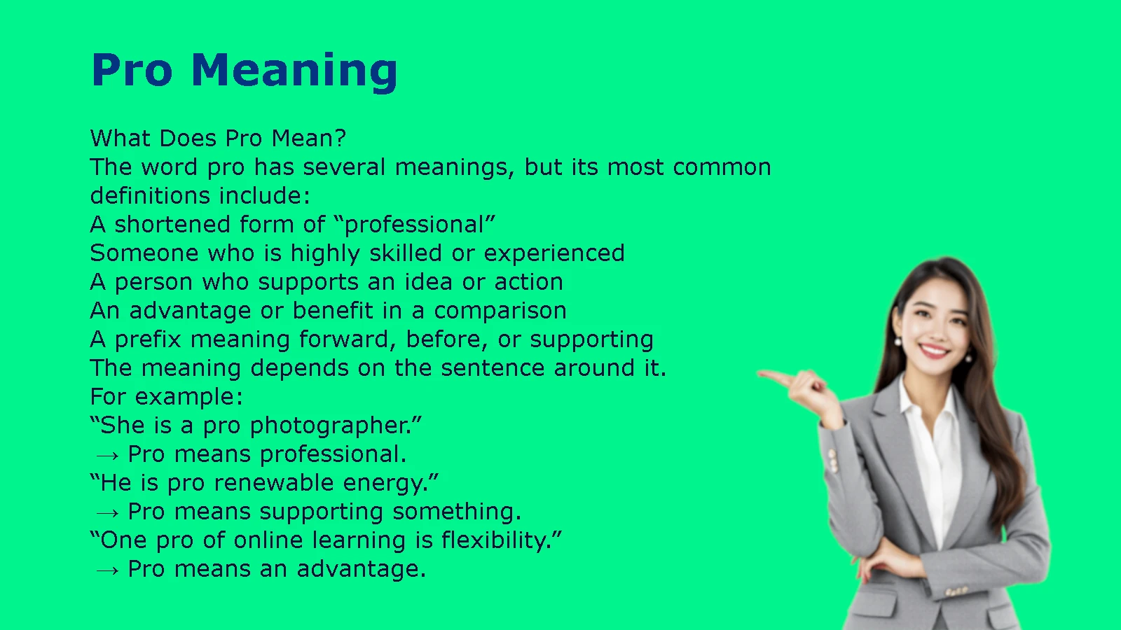Pro Meaning