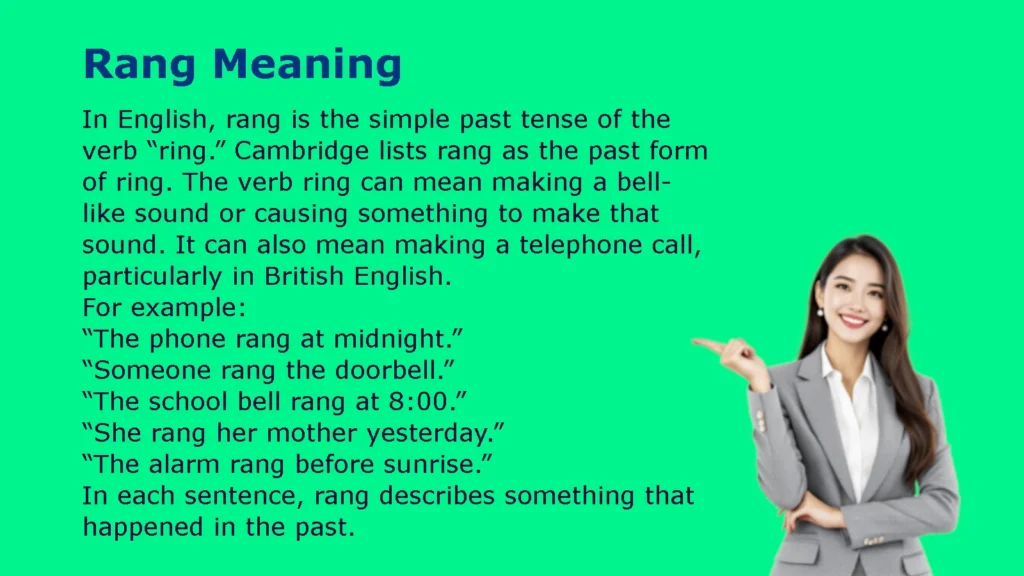 Rang Meaning
