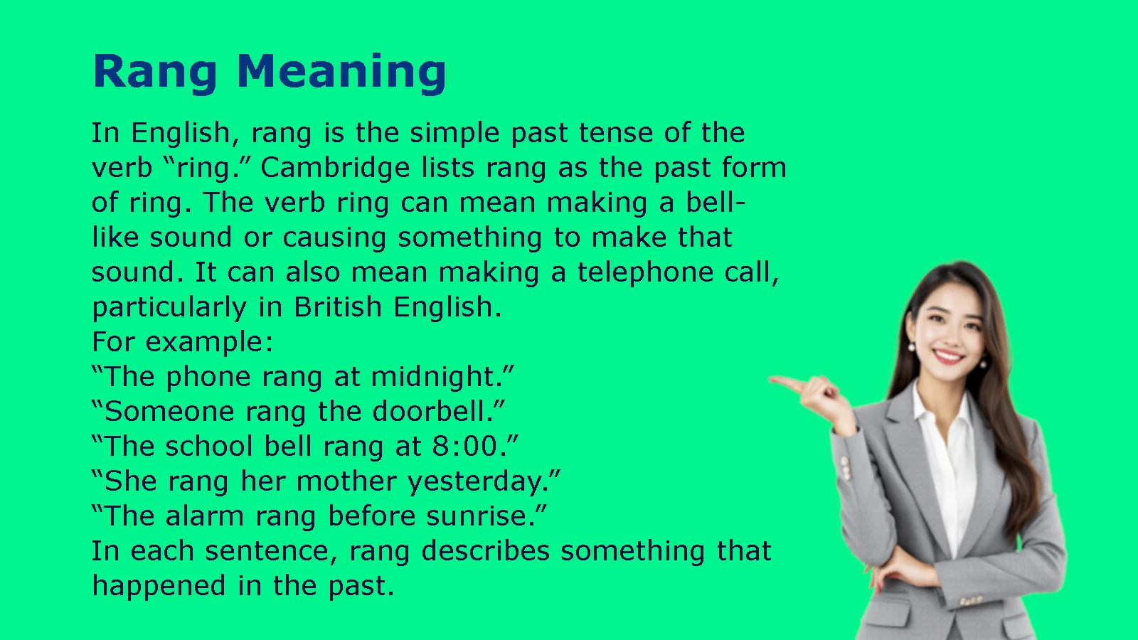 Rang Meaning