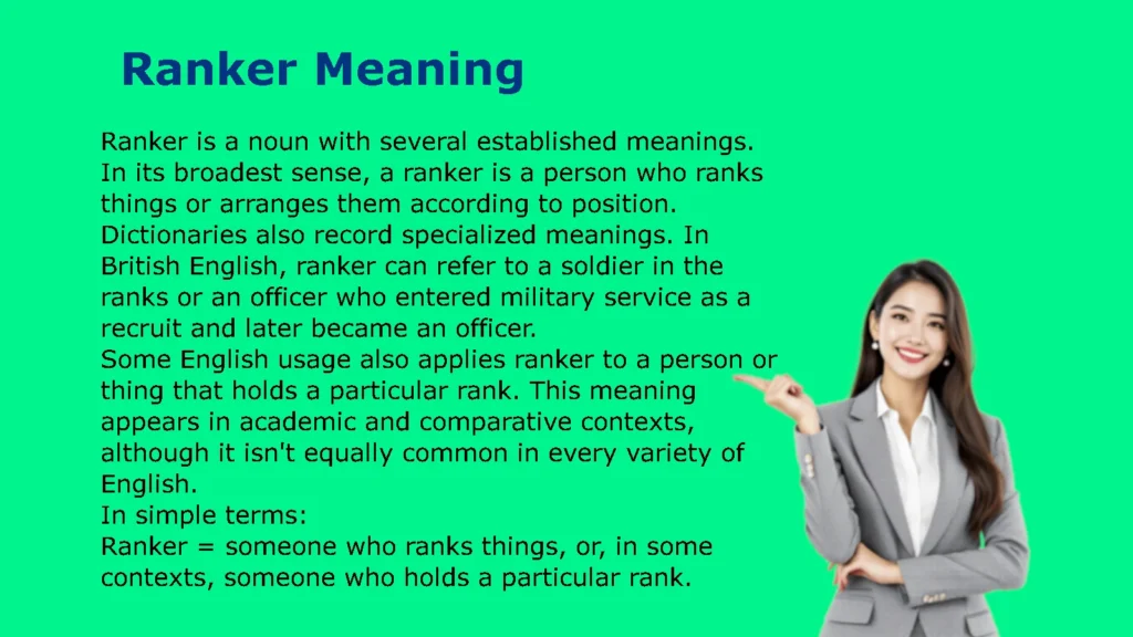 Ranker Meaning