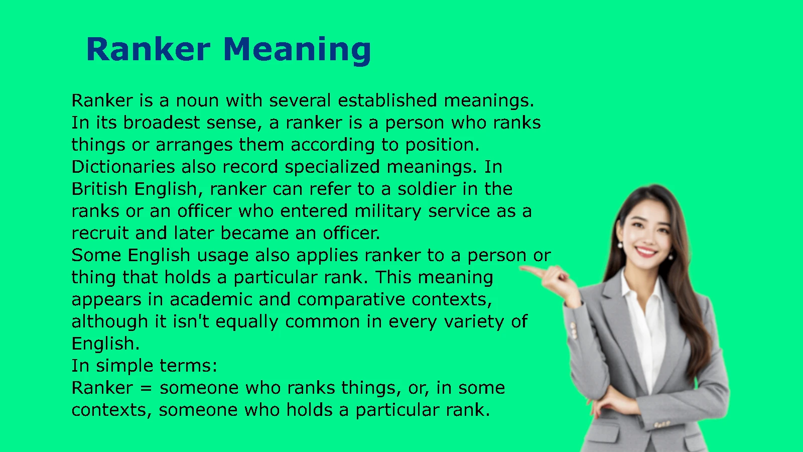 Ranker Meaning