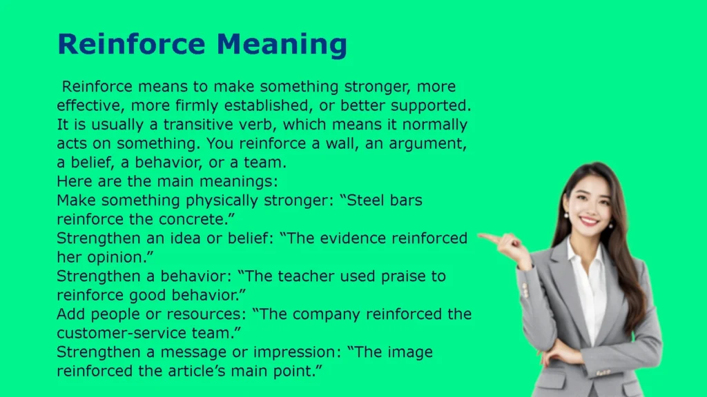 Reinforce Meaning