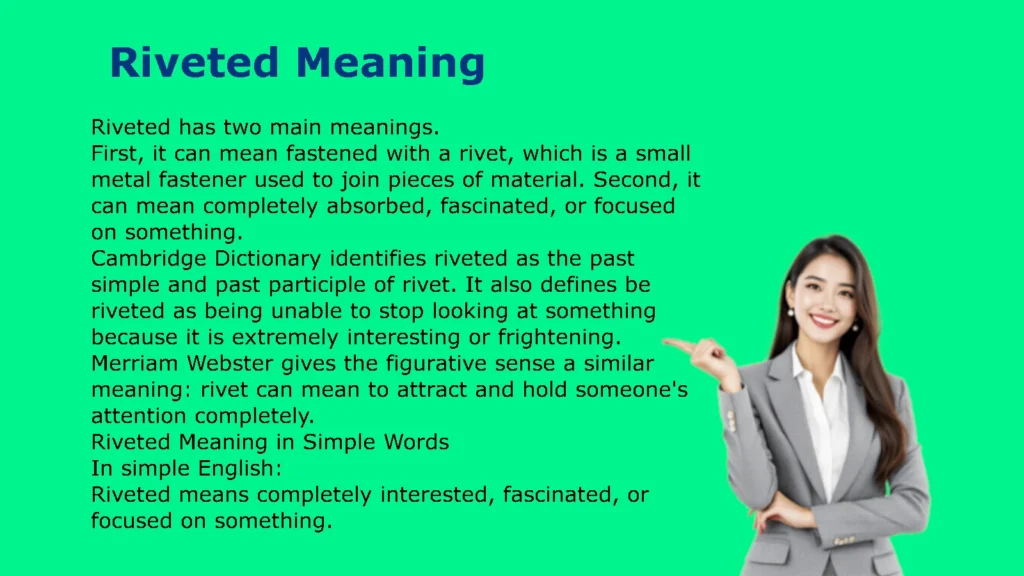 Riveted Meaning