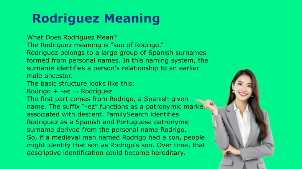 Rodriguez Meaning