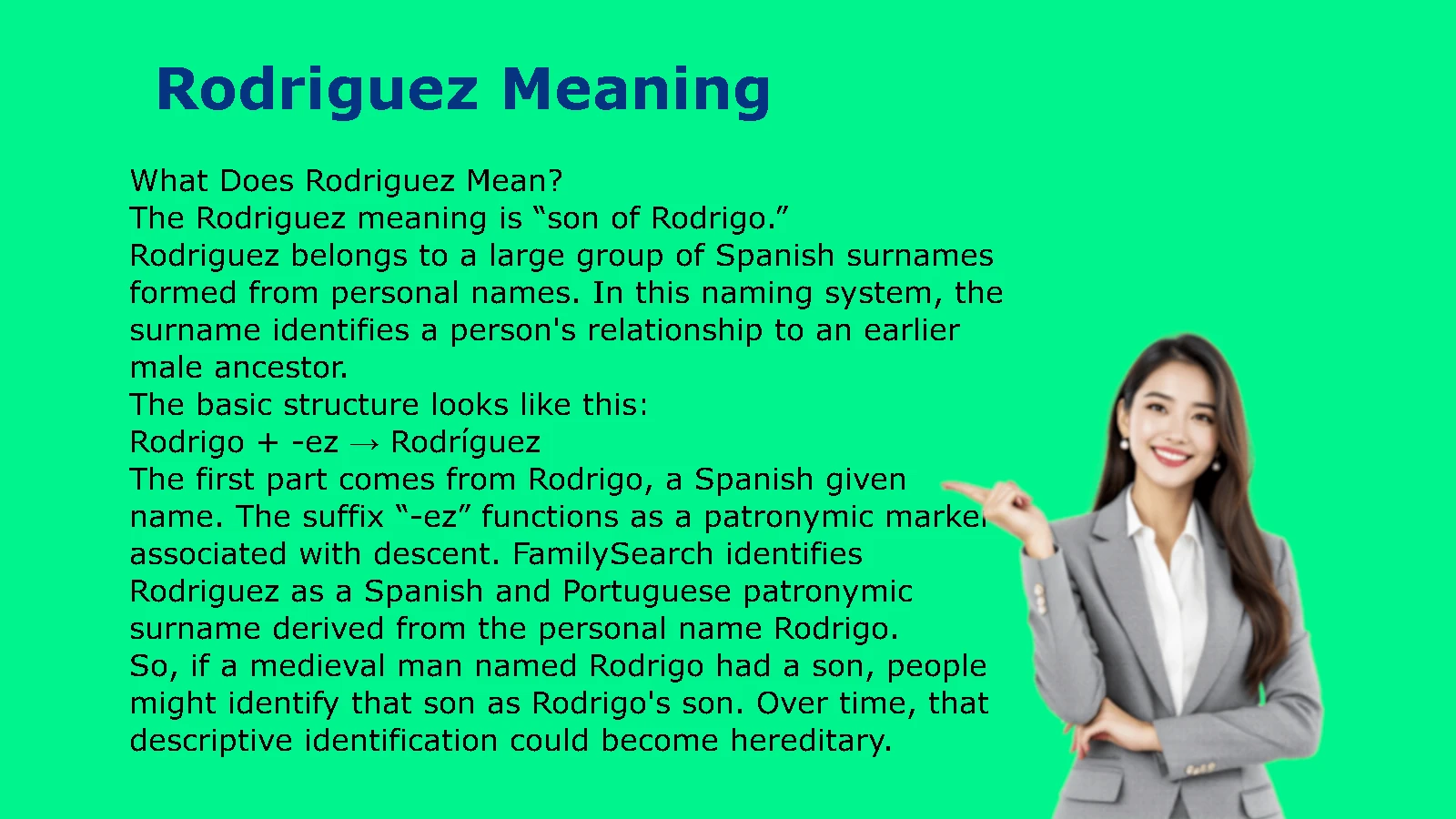 Rodriguez Meaning