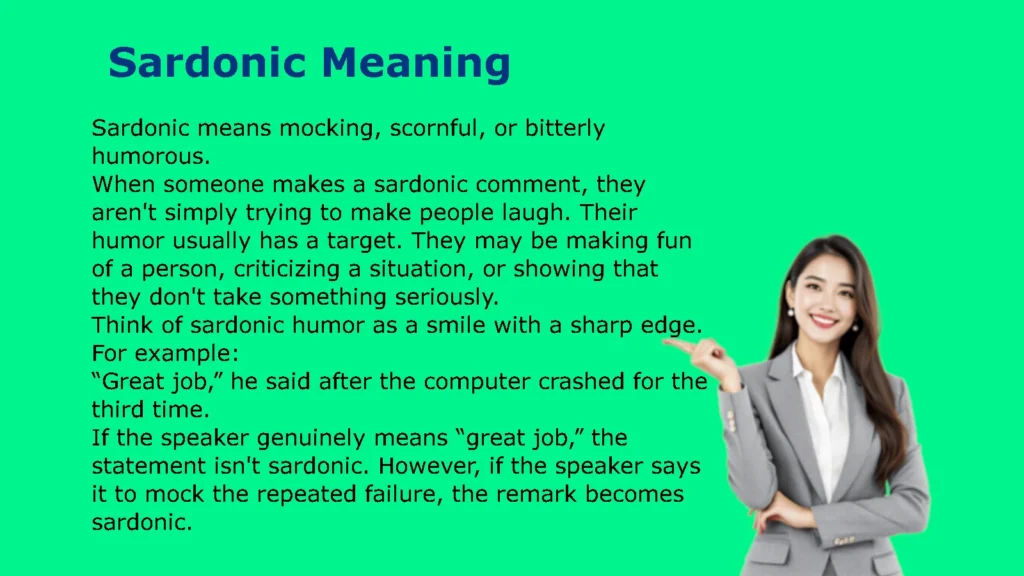 Sardonic Meaning