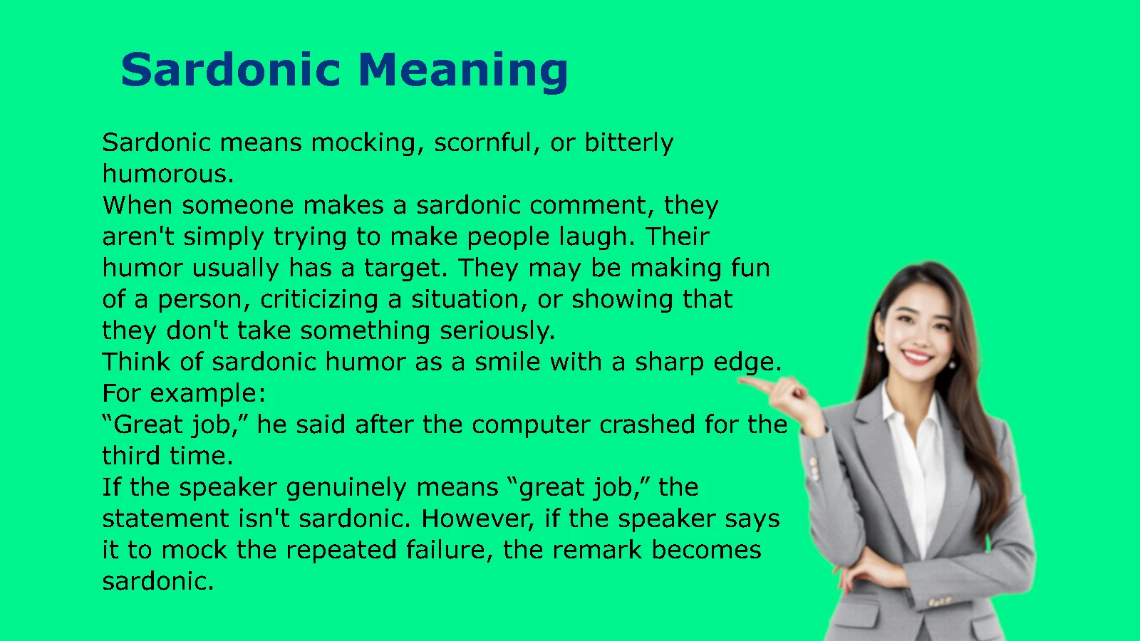 Sardonic Meaning