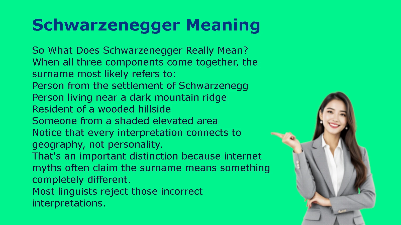 Schwarzenegger Meaning