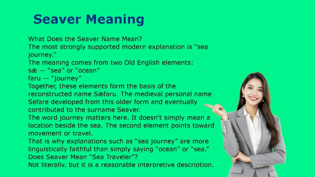 Seaver Meaning