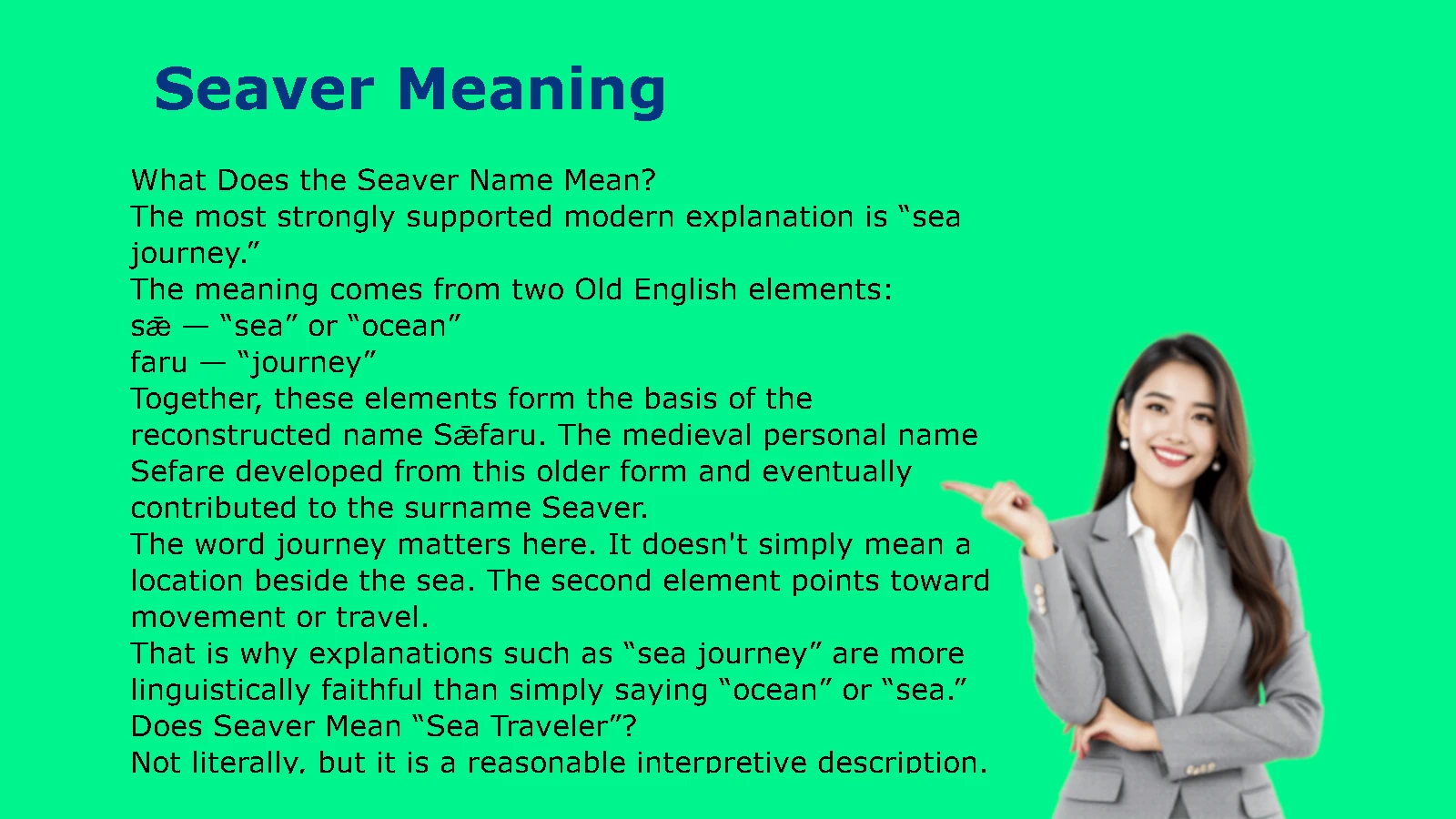 Seaver Meaning