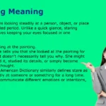 Staring Meaning