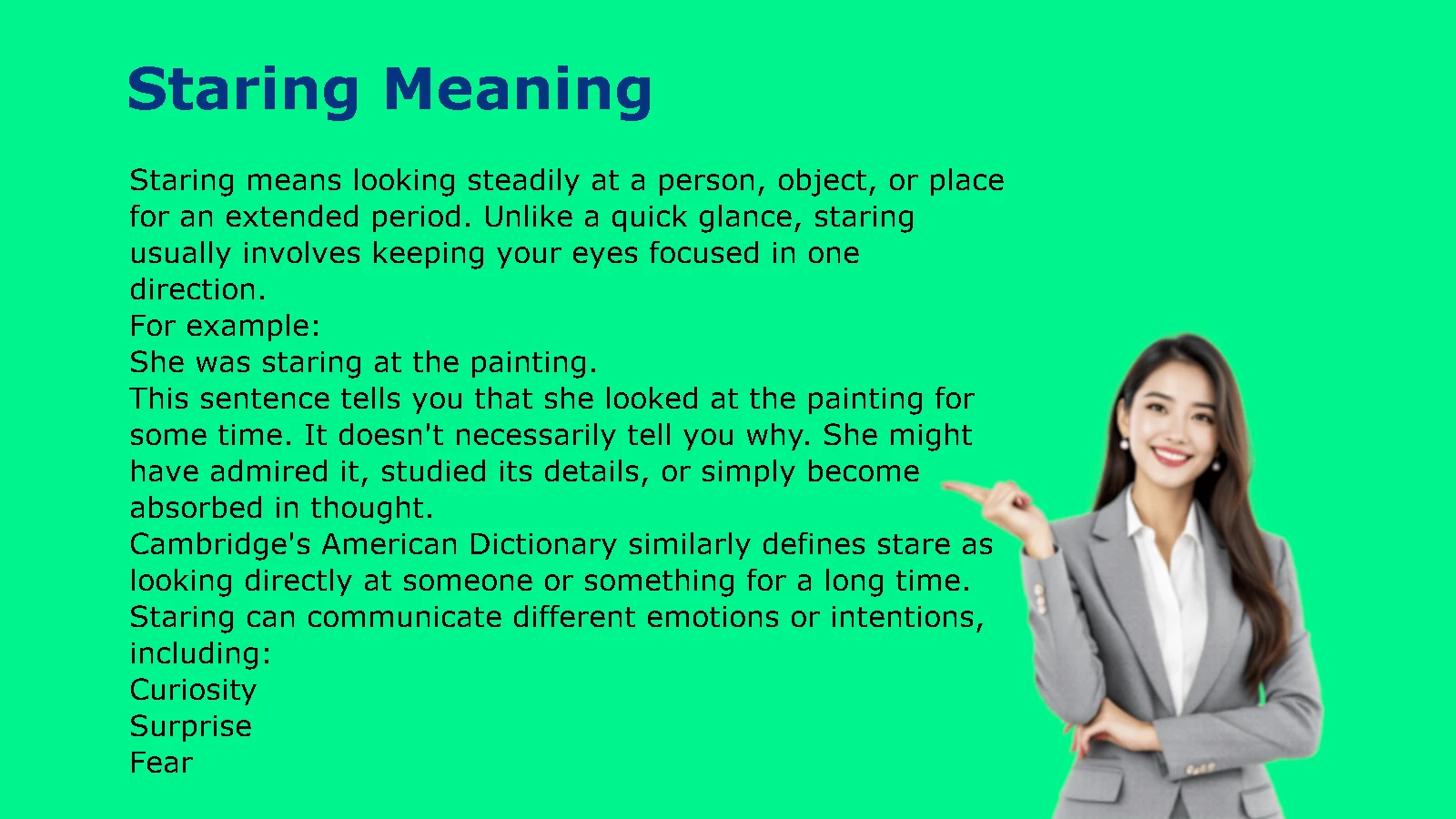 Staring Meaning