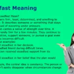 Steadfast Meaning