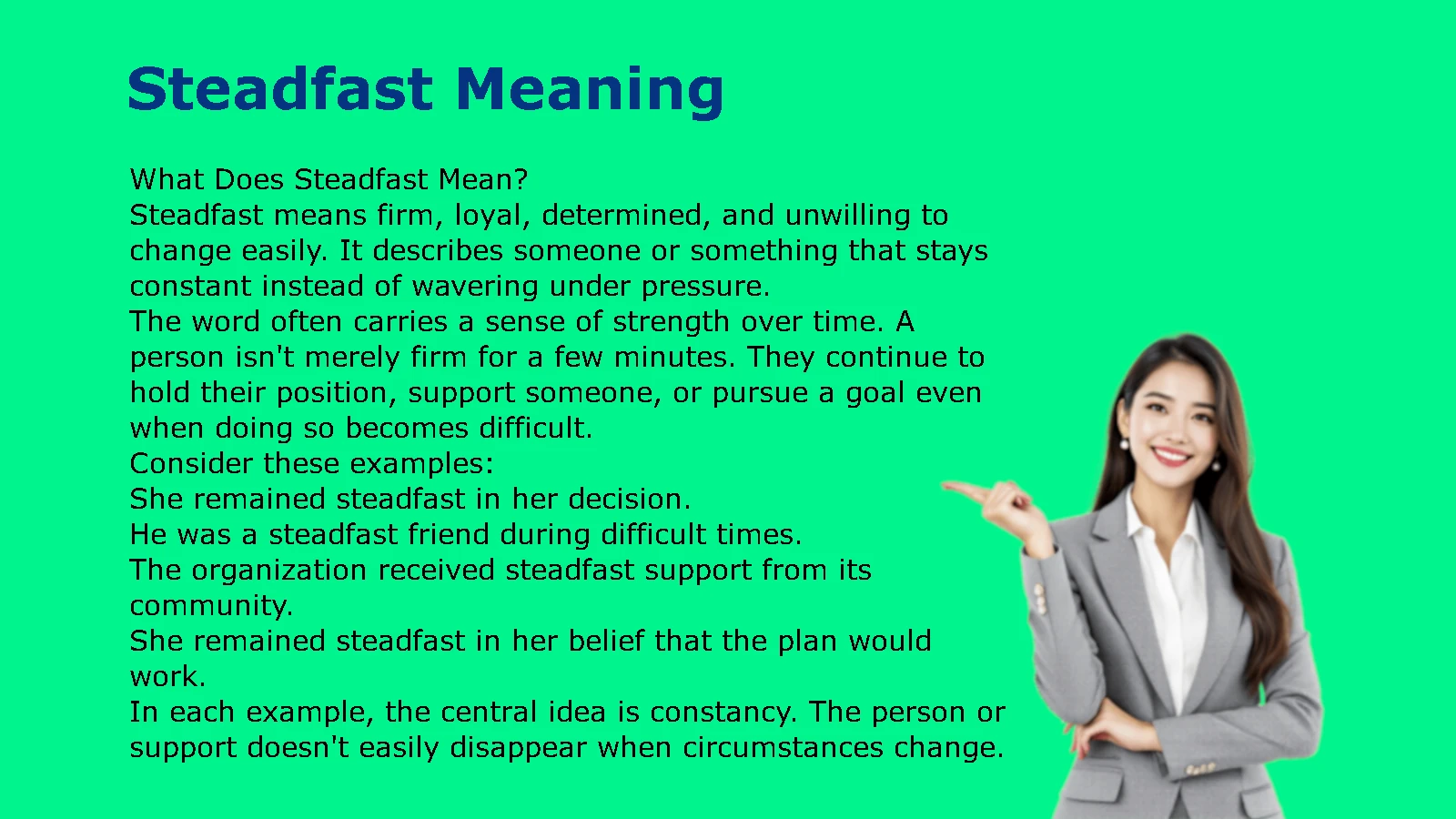 Steadfast Meaning